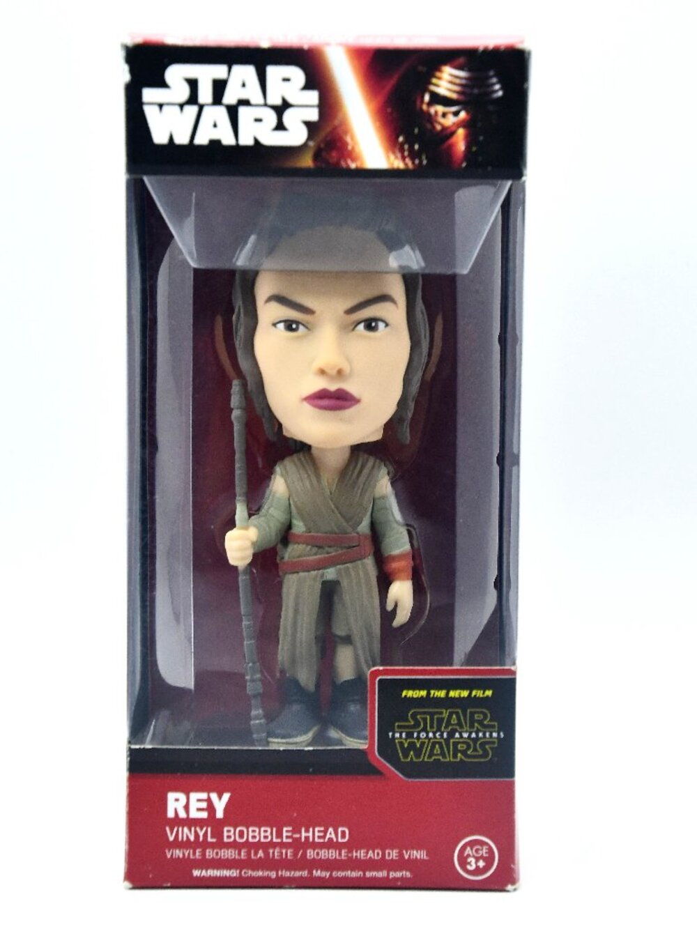 Funko Star Wars Rey Bobble Head 7" Vinyl Figure Force Awakens Wacky Wobbler NIB